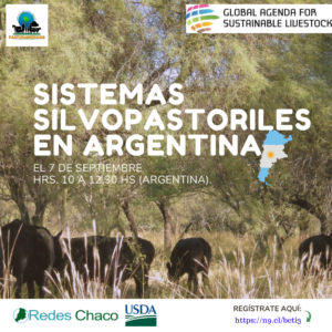 INVITACIÓN A CHARLA: «SISTEMAS SILVOPASTORILES EN ARGENTINA»